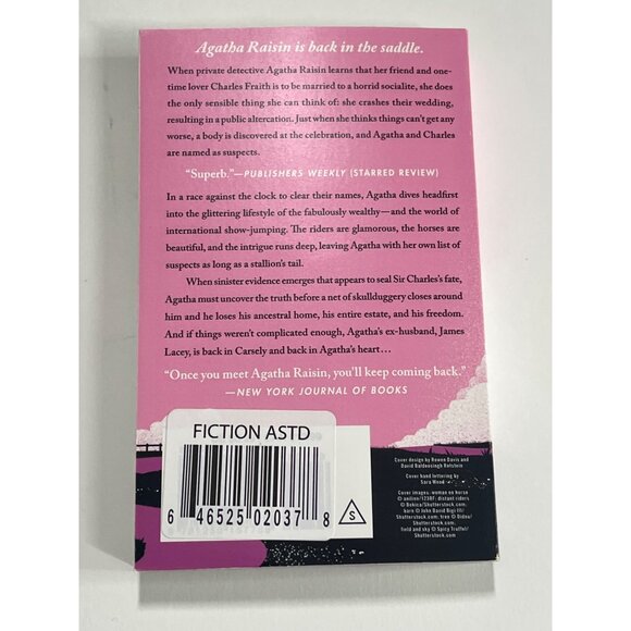 Hot to Trot Agatha Raisin M.C. Beaton Paperback Cozy Mystery Novel - Picture 4 of 4